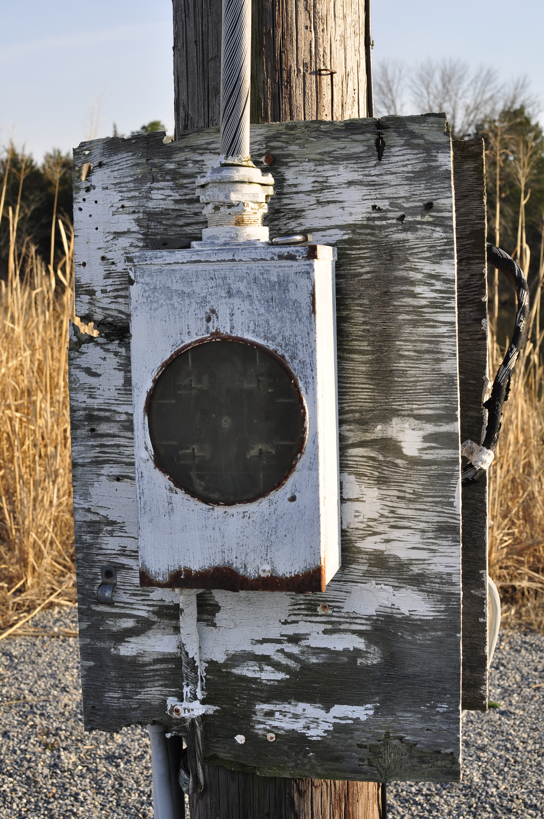 Object, Abandoned Meter, Electric box