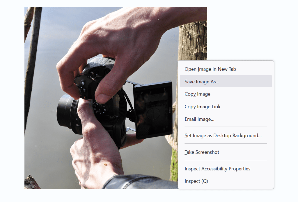 How to save image to computer.