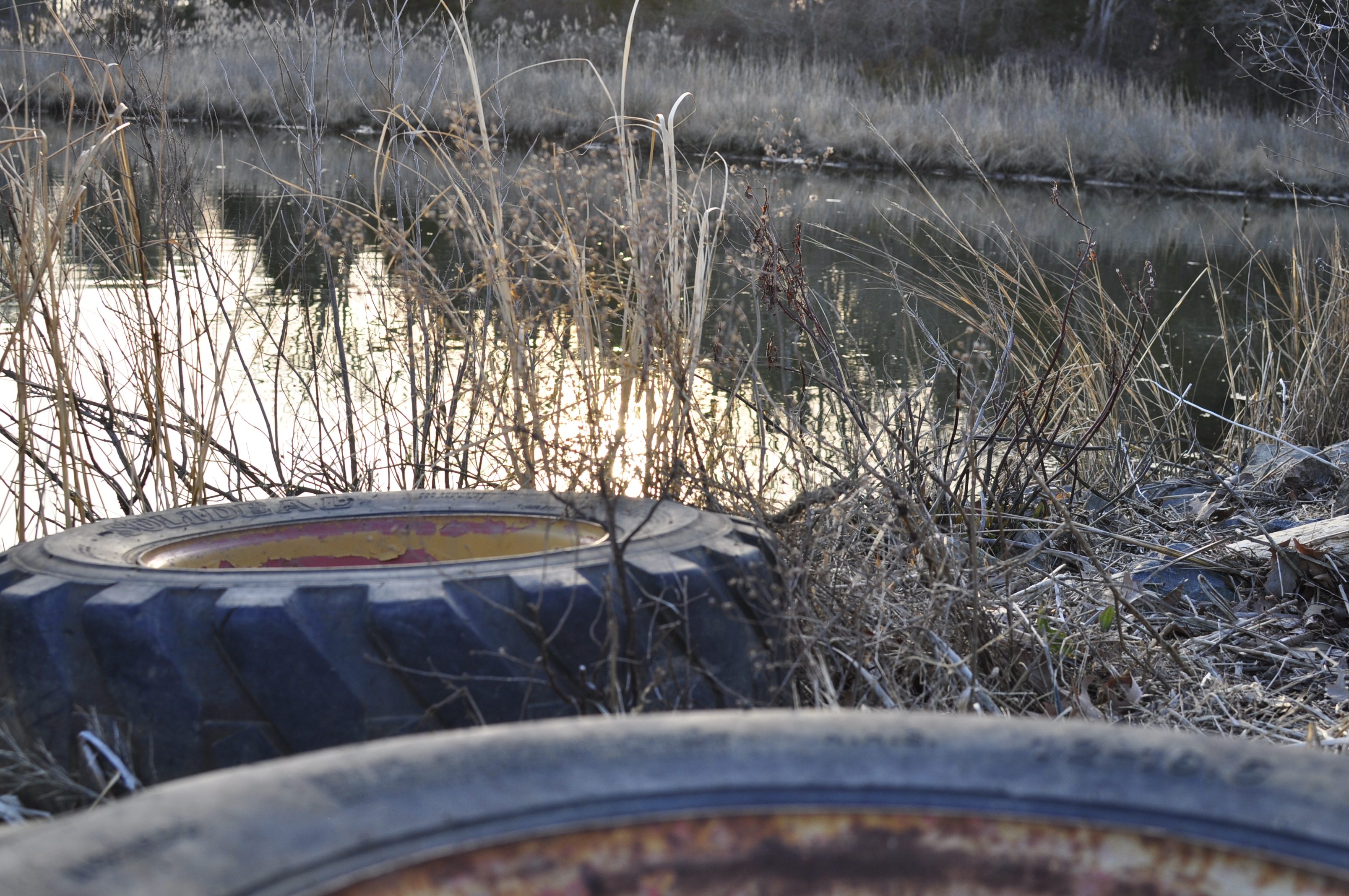 Scene, Scenery, Tires, Old