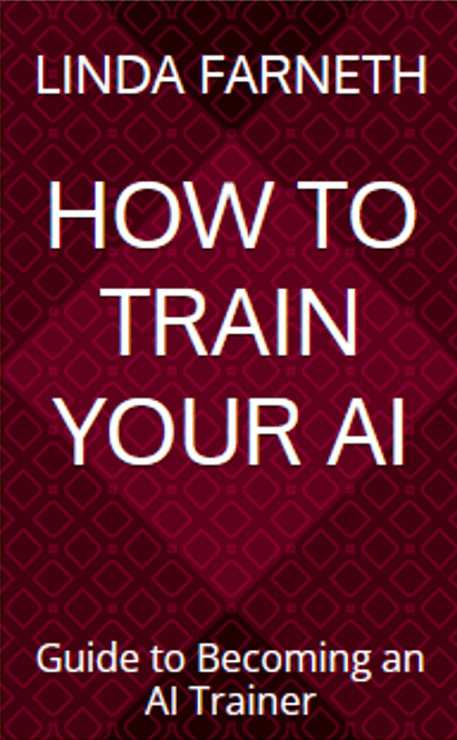 Showing the book cover for How to Train Your AI - Guide to Becoming an AI Trainer.